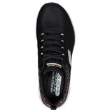 Skechers (GAR149582) Women's Flex Advantage 4.0 - Wild Ballad Shoe in Black/Leopard 3 to 8