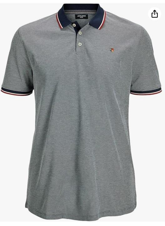 Jack & Jones JPRBLUWIN Short Sleeve Polo for Mens in 3 Colours, 1XL-6XL