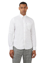 Ben Sherman Men's  Long Sleeve Organic Cotton Oxford Shirt 2XL to 5XL, 4 Colours