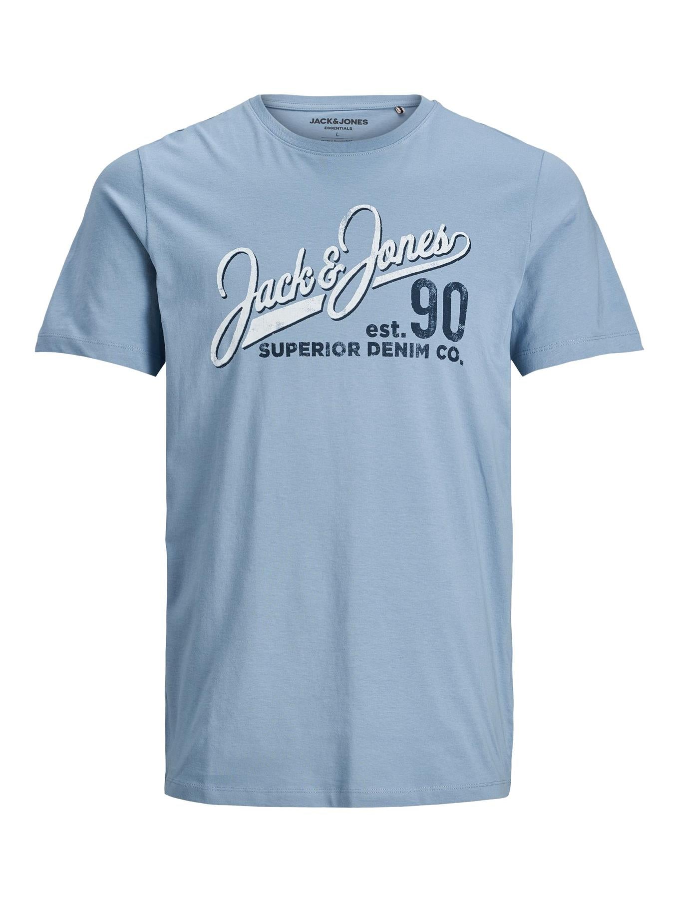 Jack & Jones Mens Plus Logo Printed Tee