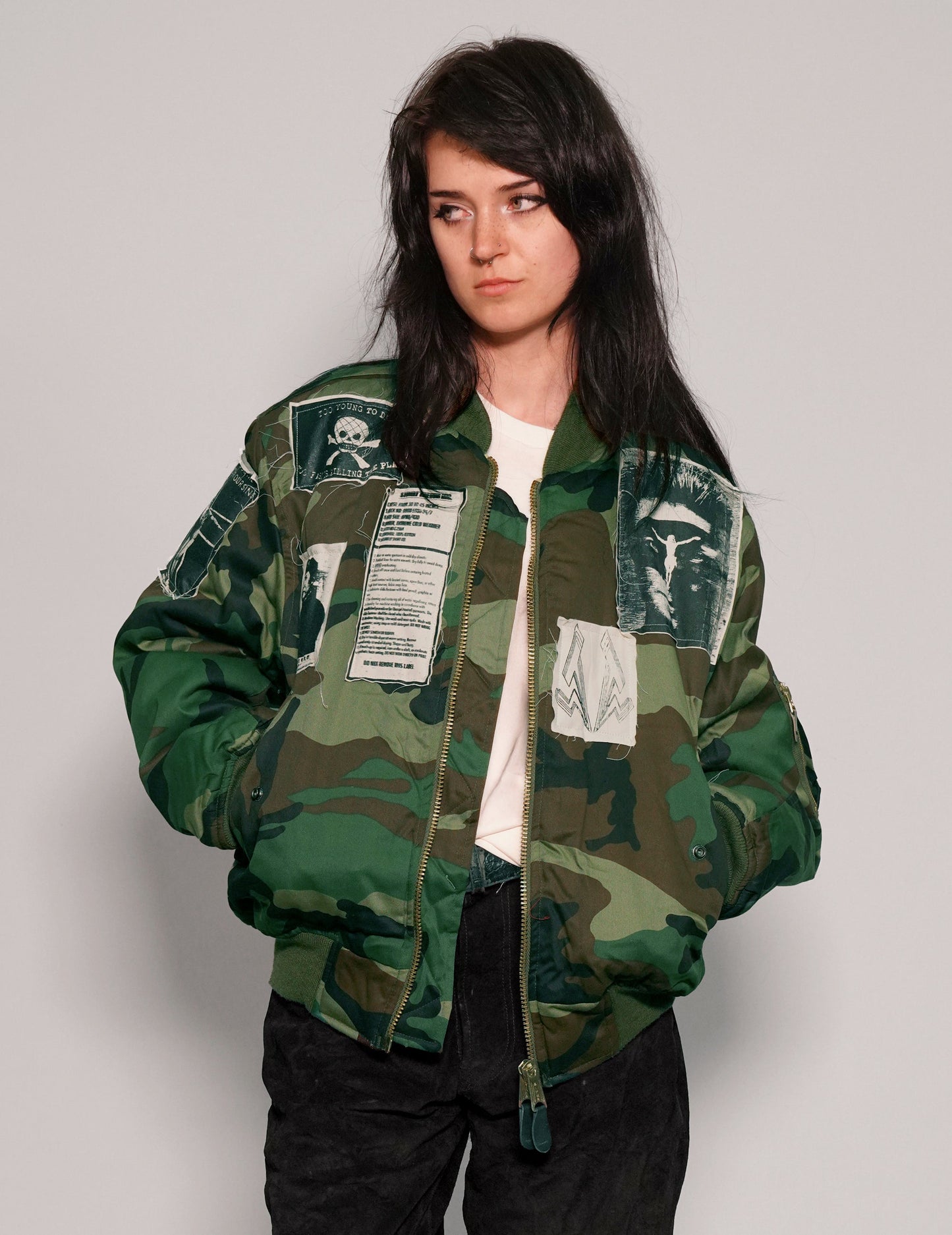 MA-1 Patched Bomber in Camo
