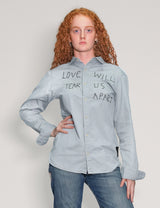 'Love Will Tear Us Apart' Light Blue Shirt