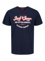 Jack & Jones Men's Plus Size Short Sleeves T-Shirt Size 1XL to 6XL, Multicolours