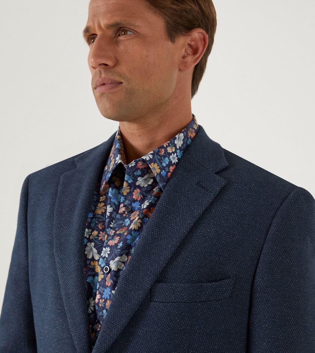Skopes Men's Plus Size Cotton Blend Sports Warlow Jacket in Navy Size 52 to 62