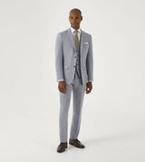 Skopes Jodrell Suit Tailored Fit Trouser For Men ins Silver, 28W-58W