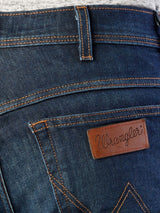 Wrangler Mens Texas Stretch Theodolite Cold Ready Blue Jeans (Dark Heat) Waist 34 - 46