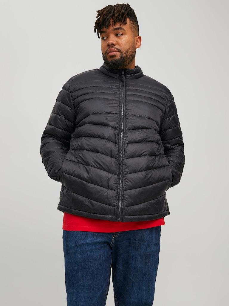 Jack & Jones Men's Plus Size Long Sleeves Jacket in Black, 3XL to 5XL