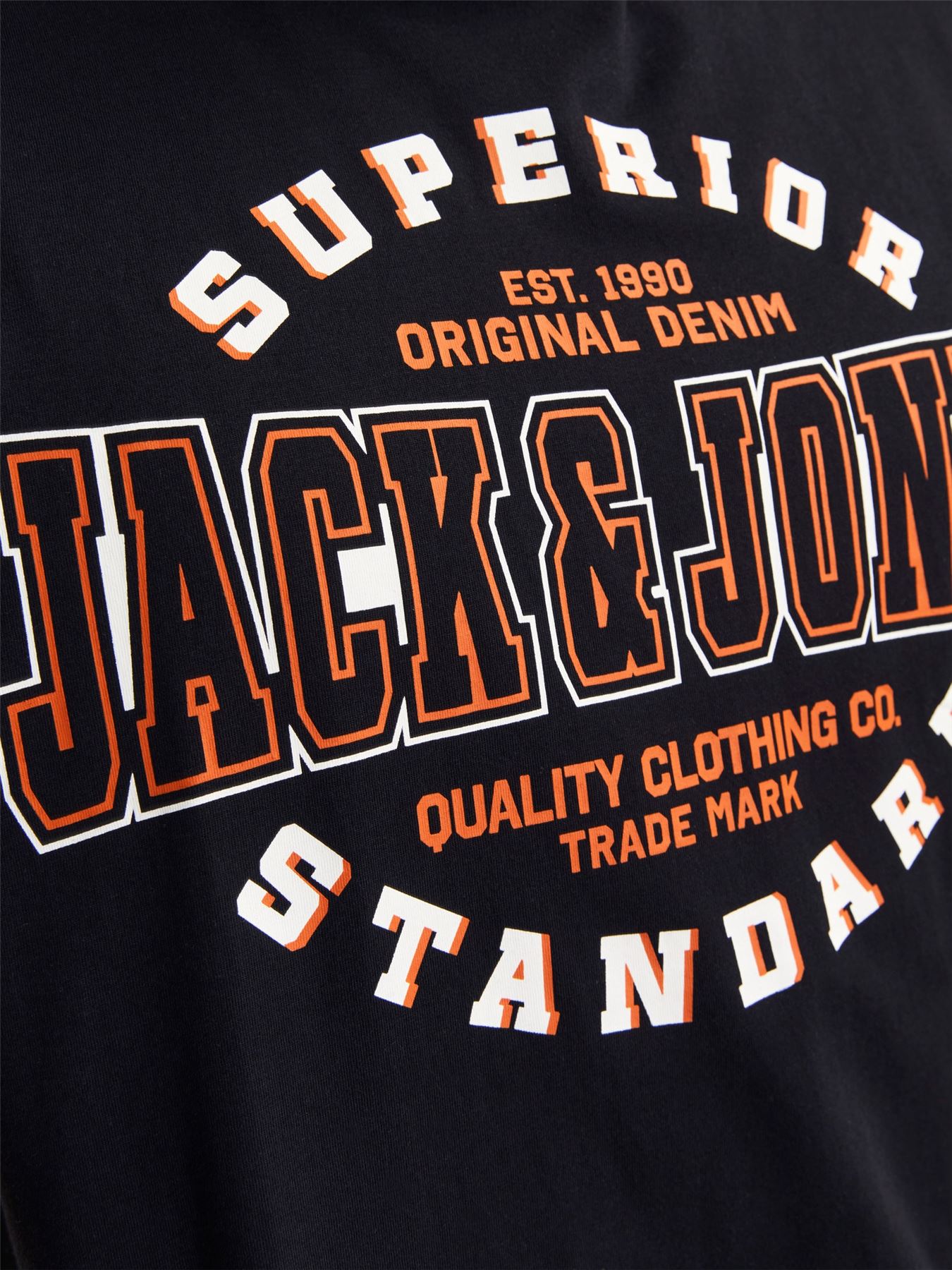 JACK & JONES Plus Size Short Sleeve Brand Logo T-Shirt for Men in 2 Colours, 2XL-6XL