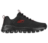 Skechers Men's Glide-Step Fasten Up Sneaker shoes in Black in UK 6 to UK 13