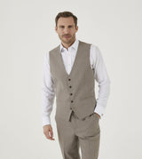 Skopes Jodrell Waistcoat For Mens MM10065 in Stone, 52R to 62R