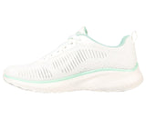 Skechers (GAR117212) Ladies Sports Bobs Squad Chaos Parallel Lines Shoes in UK 3 to 8