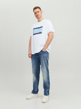 Jack & Jones Men's Plus Size JORJOSHUA Crew Neck Tee in 3 Colours 1XL to 6XL