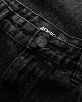 Zip Flare Denim - Blackout