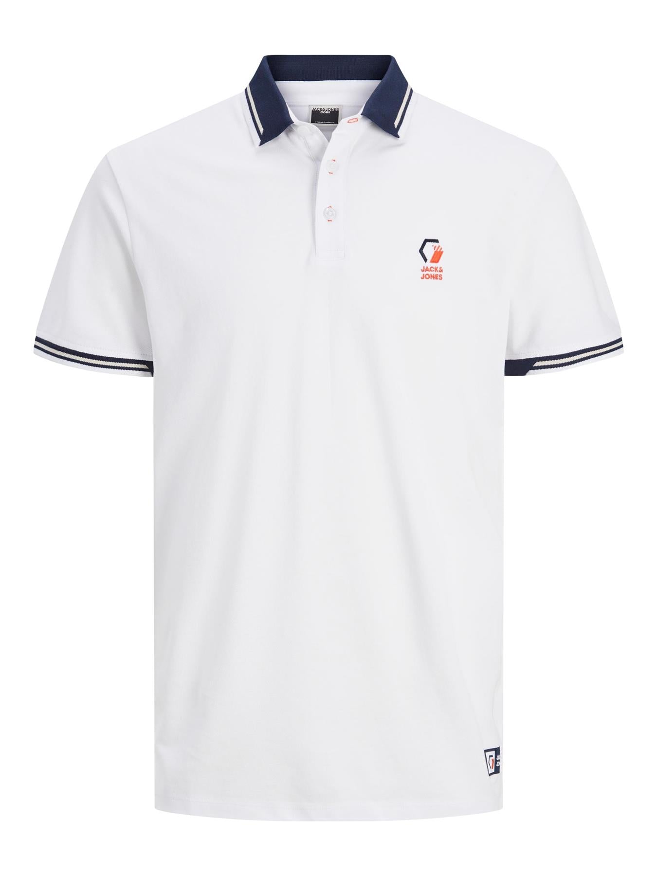 Jack & Jones Men's Jcologan Short Sleeve Polo Shirt With Embroidery US1XL to 6XL