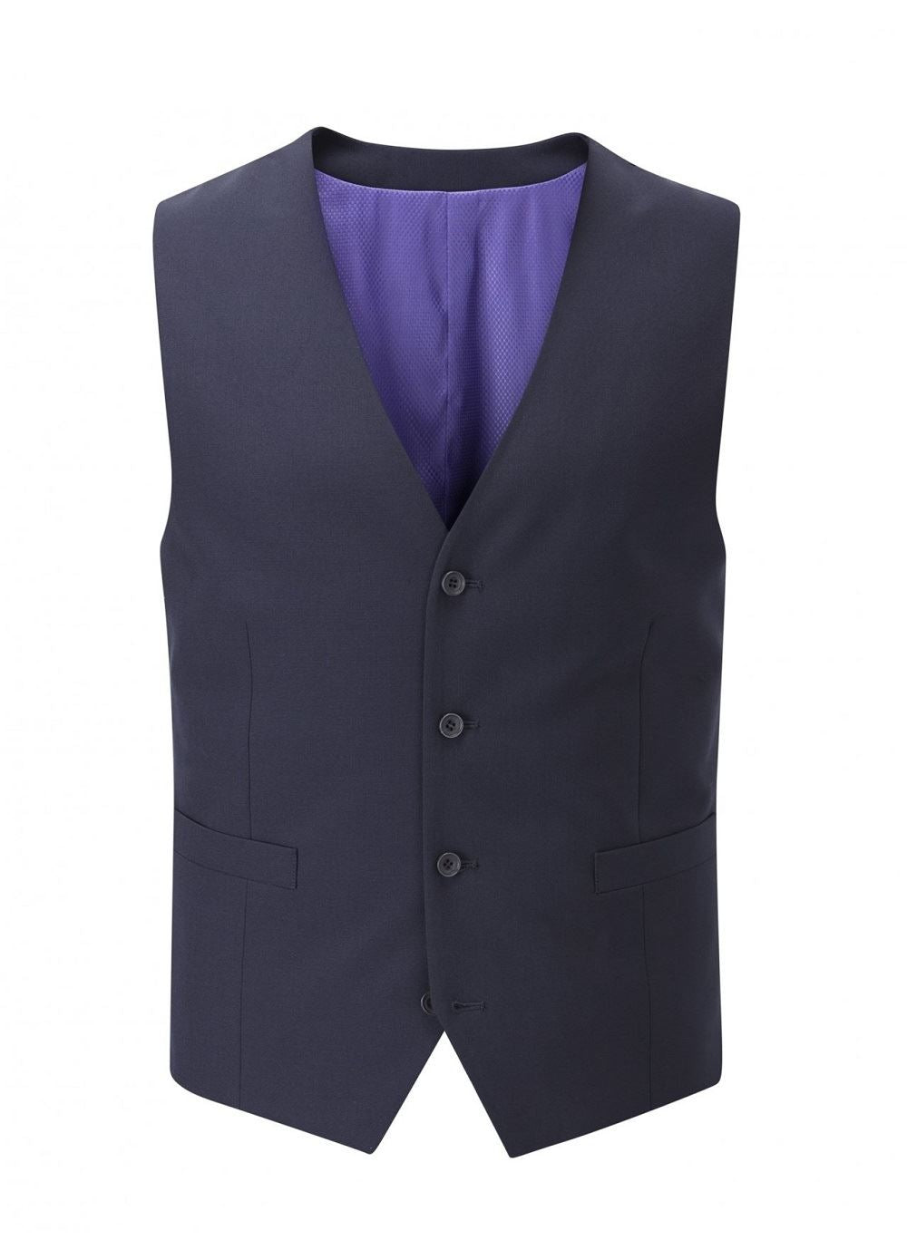 SKOPES Mens Wool Blend Darwin Navy Waist Coat