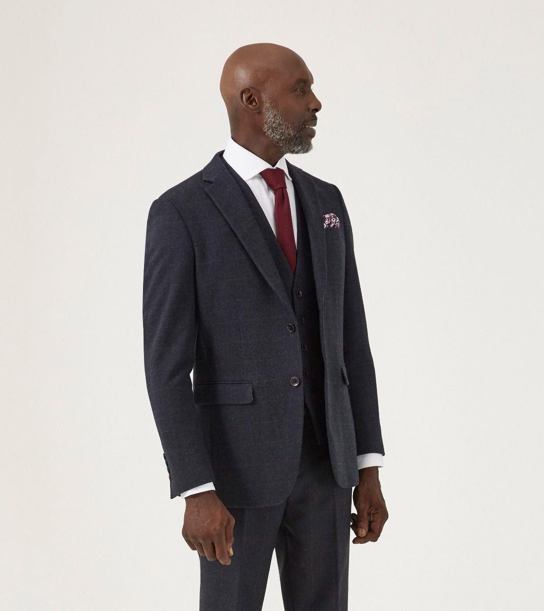 Skopes Tailored Fit Suit Jacket Aiken  in Navy Size 52 to 62