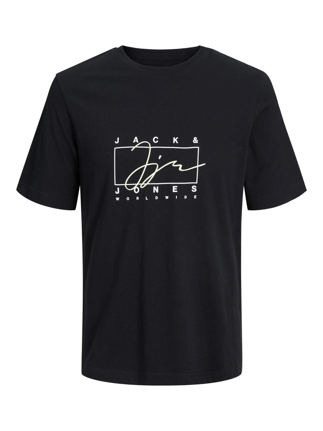 Jack & Jones (12239617) Men's JORSPLASH Branding T-Shirt in 3 Color Options 1XL to 6XL