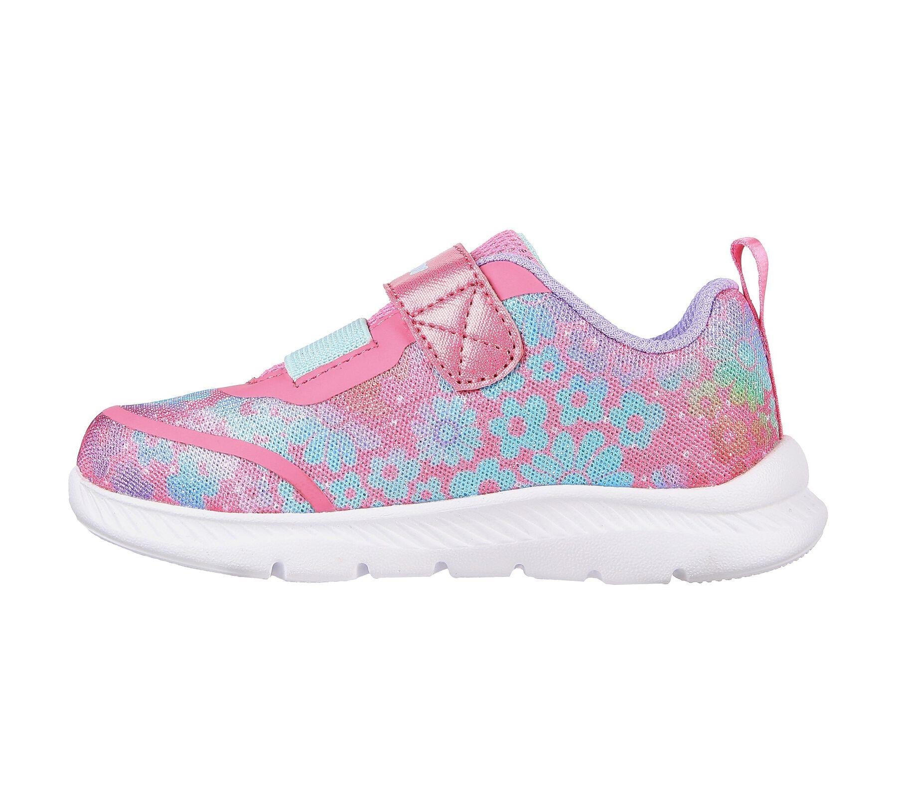Skechers (GAR302717N) Childrens Sports Comfy Flex 2.0 Dancing Daisys Shoes in UK 4 to 11