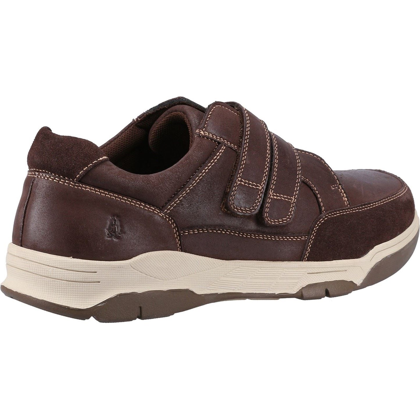 Hush Puppies Double Strap Touch Fastening Classic Shoe For Men (Fabian) in 2 Colours, 6-12