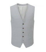 Skopes Carter Waistcoat For Men in Brown Puppytooth, 36R-62R