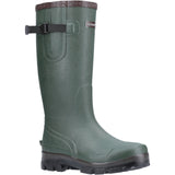 Cotswold Men Boots - Grange Buckle Fastening Wellington in Green, 4-12