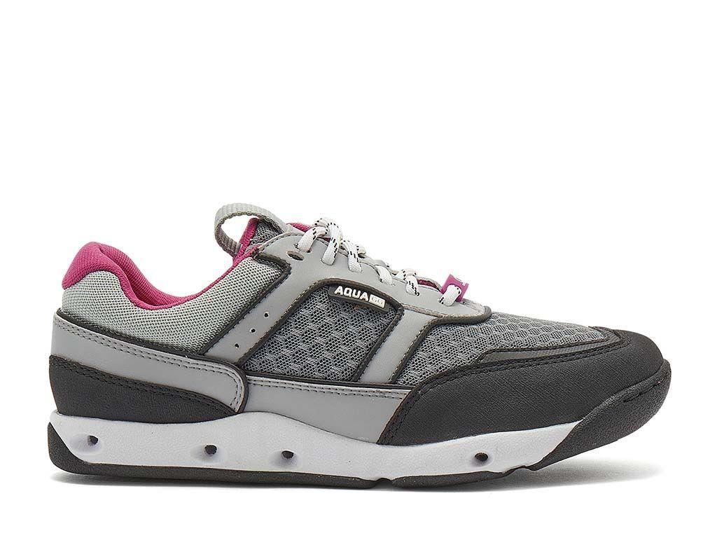 Chatham Women's Muna G2 Boat Shoes in Grey/Pink 3 to 9
