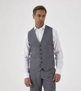 Skopes Men's Harcourt Waistcoat in Silver 34 Regular to 62 Long