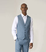 Skopes Beckett Suit Waistcoat For Men in Pale Blue, 34R-62R