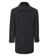 Skopes Men's Plus Size Wool Blend Overcoat In Charcoal Size Small To 4Xl