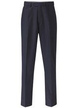 SKOPES Mens Extra Tall Wool Blend Formal Trousers in Navy (Wexford)