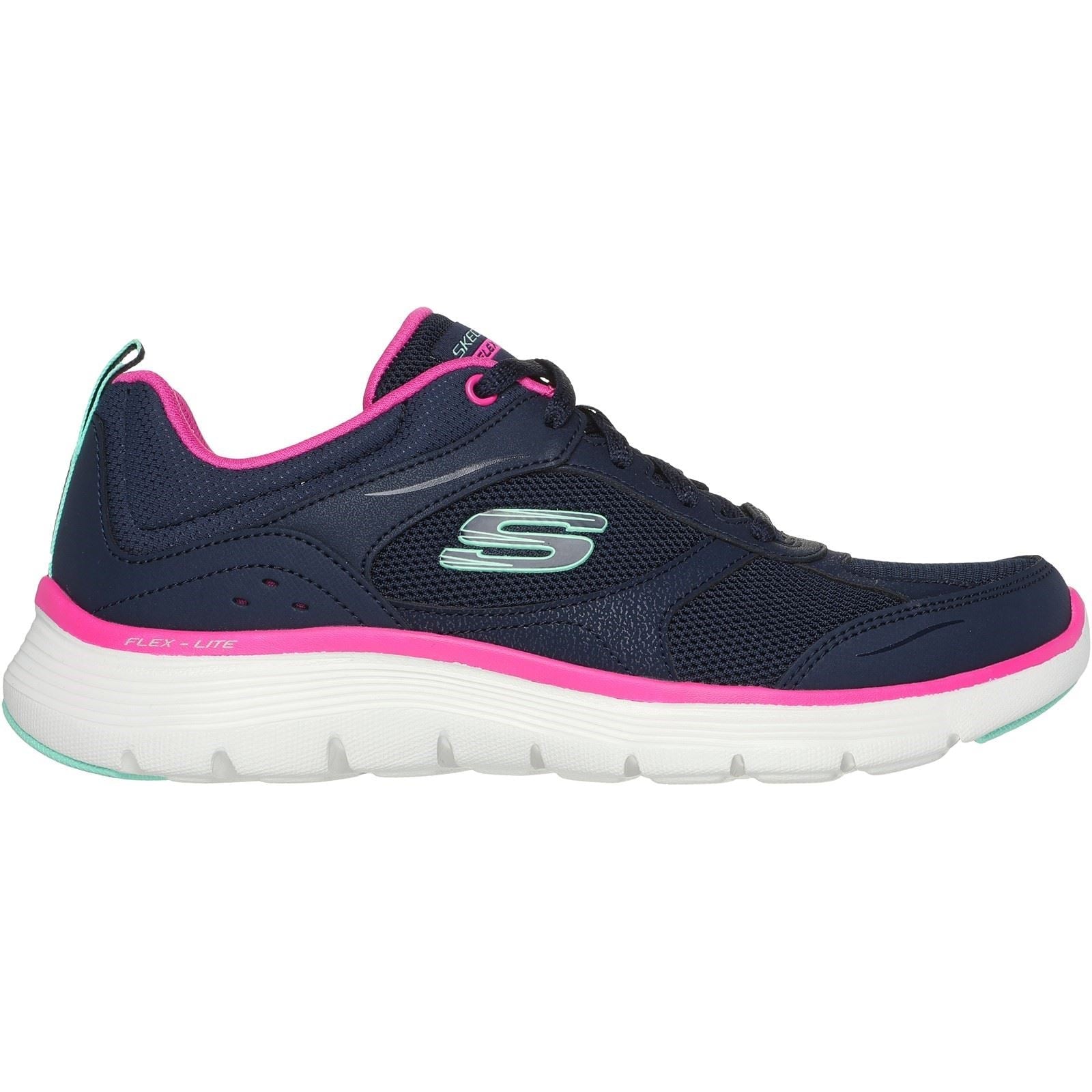 Skechers Women Trainers - Flex Appeal 5.0 Fresh Touch in Navy/Hot Pink, 3-8 - GAR150202