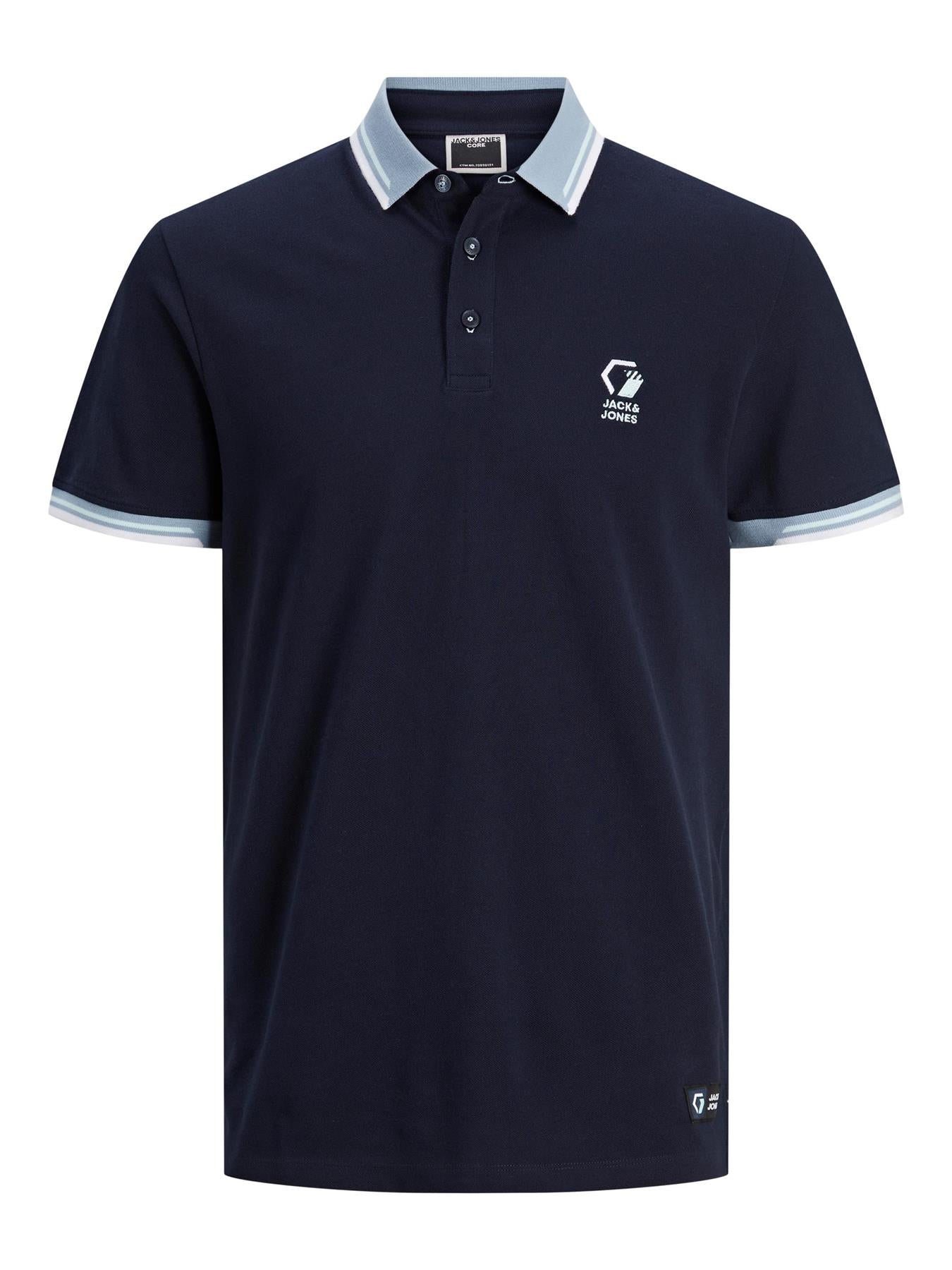 Jack & Jones Men's Jcologan Short Sleeve Polo Shirt With Embroidery US1XL to 6XL