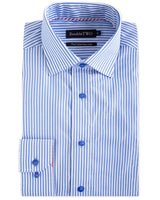 Double Two Mens Big Size Pure Cotton Easy Care LS Formal Shirts (SAW19)