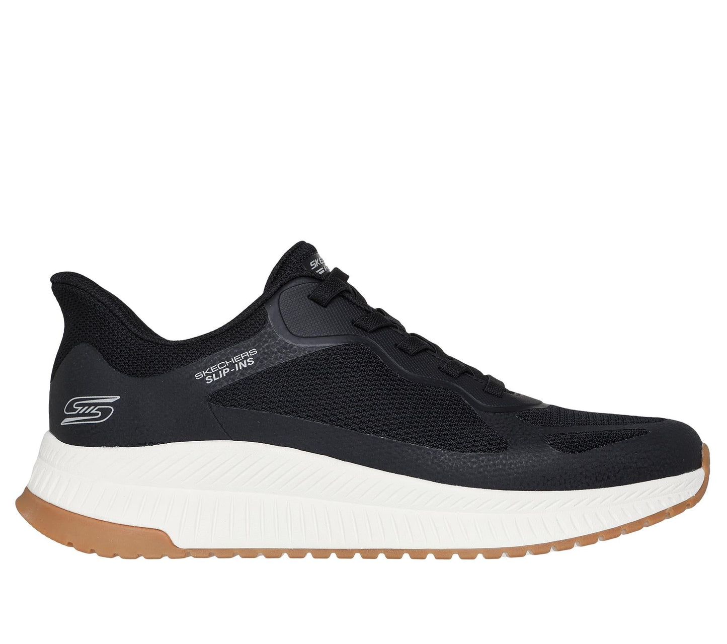 Skechers Slip On Sneaker Shoe For Men BOBS Sport Squad Chaos 4 Slip-Ins in Black, 5.5-13
