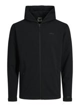 Jack & Jones Sweatshirt Zip Hoodie For Men (JCOCLOUD) in Black, L-XL