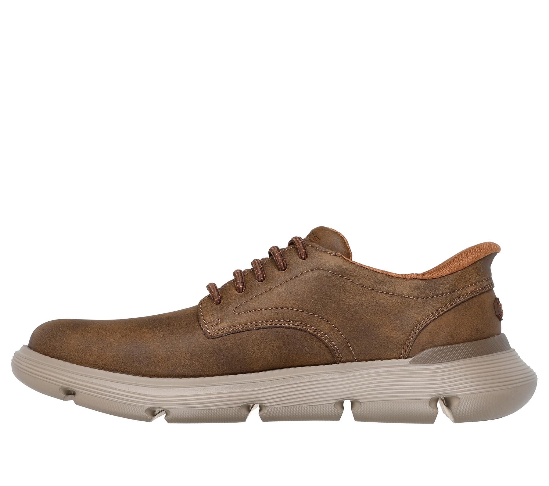 Skechers Slip On Shoe For Men Garza Duran Slip-Ins in Taupe, 6-13