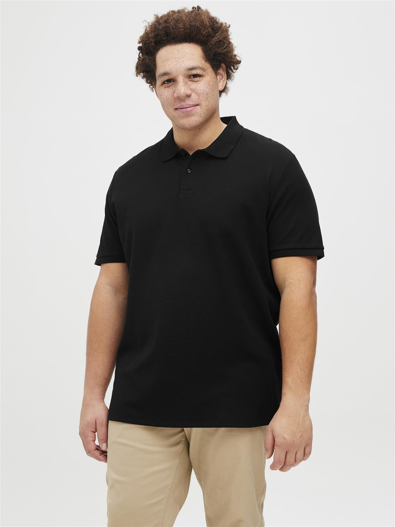Jack & Jones Short Sleeves Polo Shirt For Men (JJEAUSTIN) in 4 Colours, 4XL-7XL