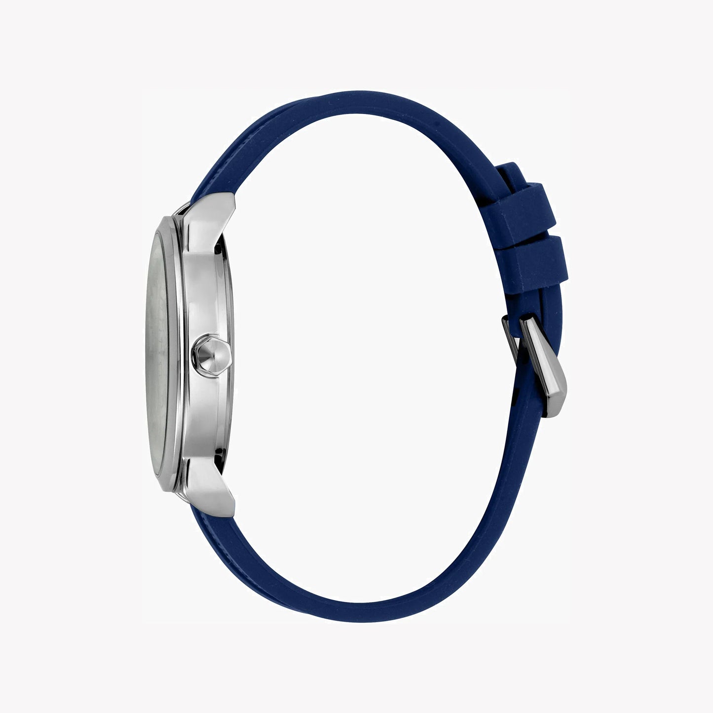 Just Cavalli Men's Blue Silicone Watch, Silver Dial | Jc1g141p0025
