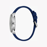 Just Cavalli Men's Blue Silicone Watch, Silver Dial | Jc1g141p0025