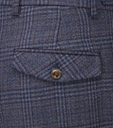 Skopes Men's Woolf Tailored Fit Trouser in Navy Check 28 Short to 66 Regular