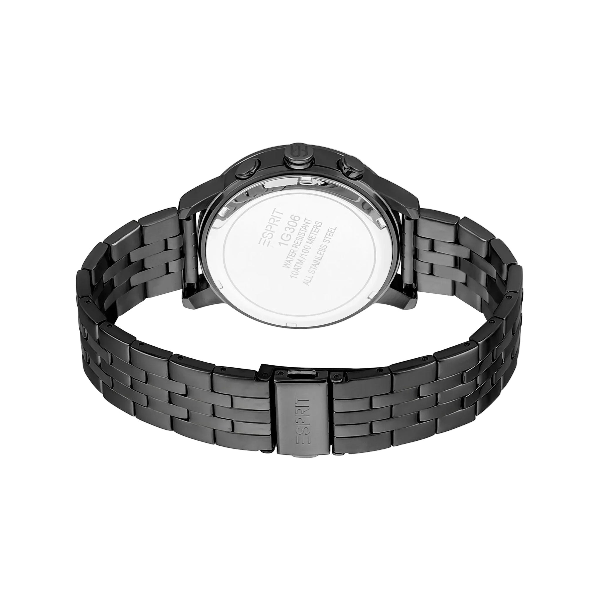 Esprit Men's Black Stainless Steel Watch, Black Dial | Es1g016m0015