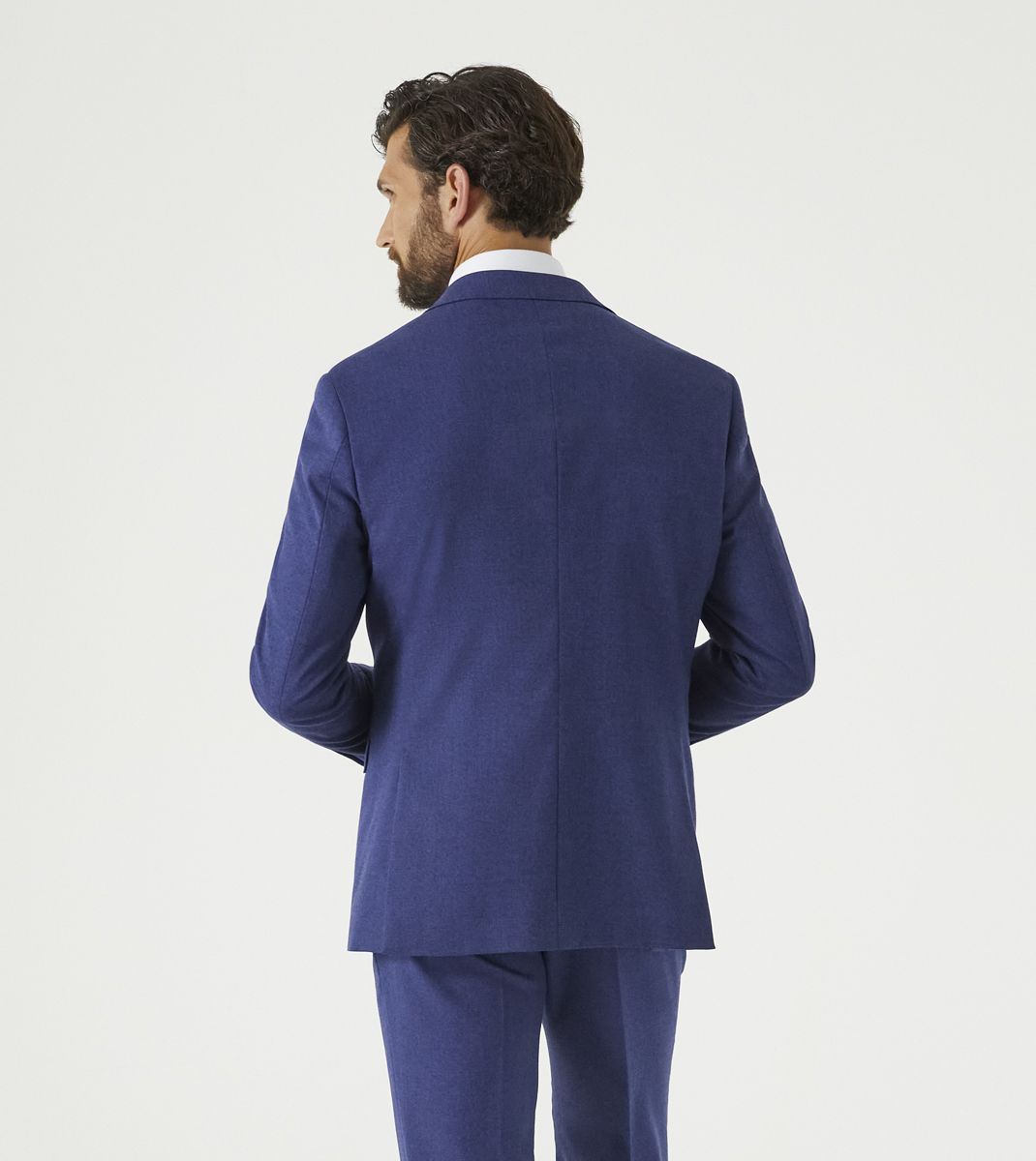 Skopes Jodrell Suit Tailored Fit Jacket For Men in Navy Blue Marl Tweed Effect, 36S to 62L