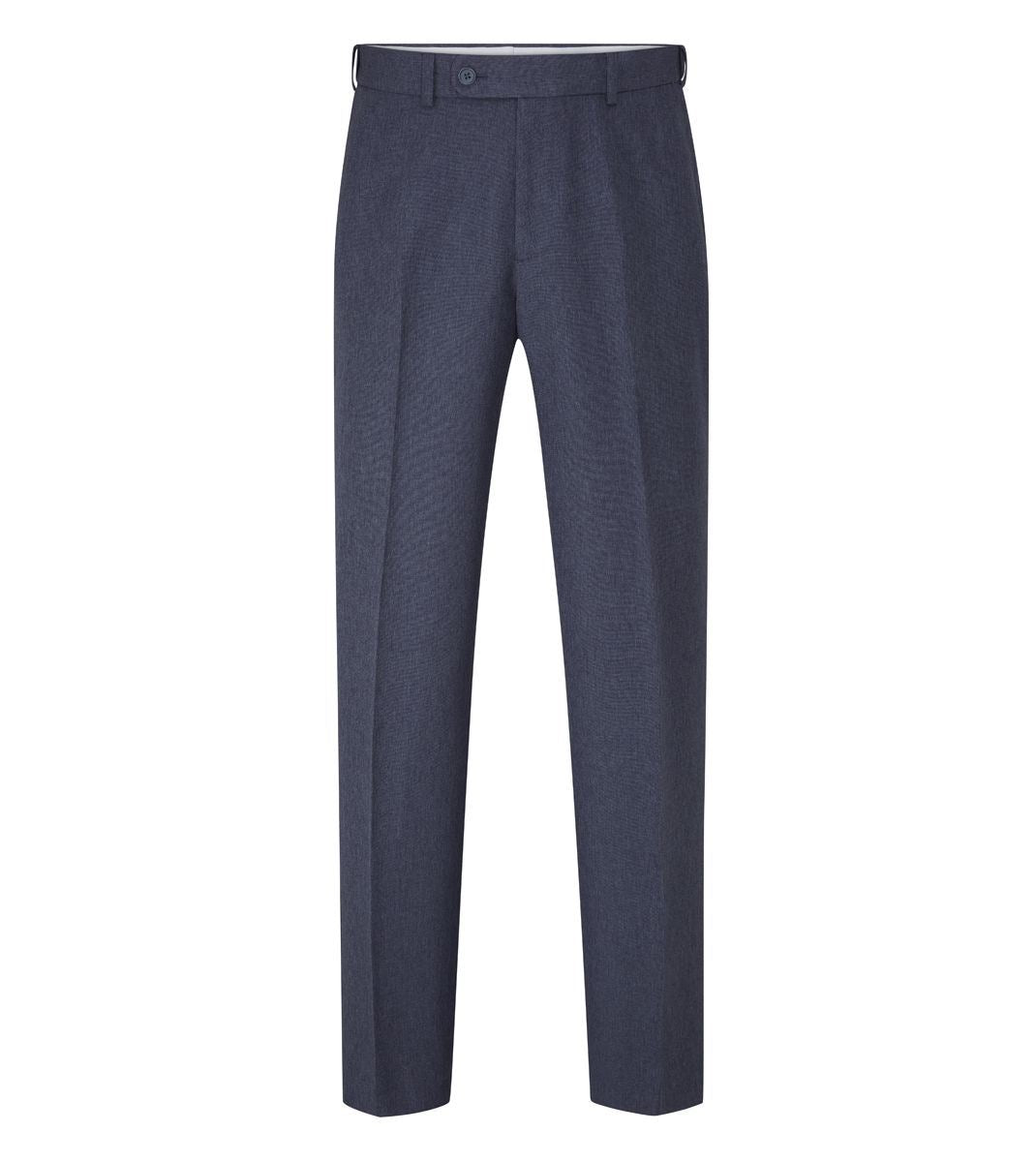 Skopes Brooklyn Regular Fit Trouser For Men in Airforce Blue, 32W to 48W