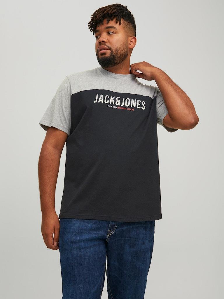 Jack & Jones Men's Plus Size Short Sleeved T-Shirt, 1XL to 6XL