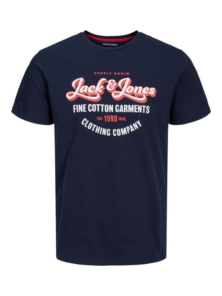 Jack & Jones Men's Plus Size Short Sleeves T-Shirt Size 1XL to 6XL, Multicolours