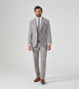 Skopes Tailored Fit Suit Jacket Herringbone Jude in Stone 34 to 62 Short to Long