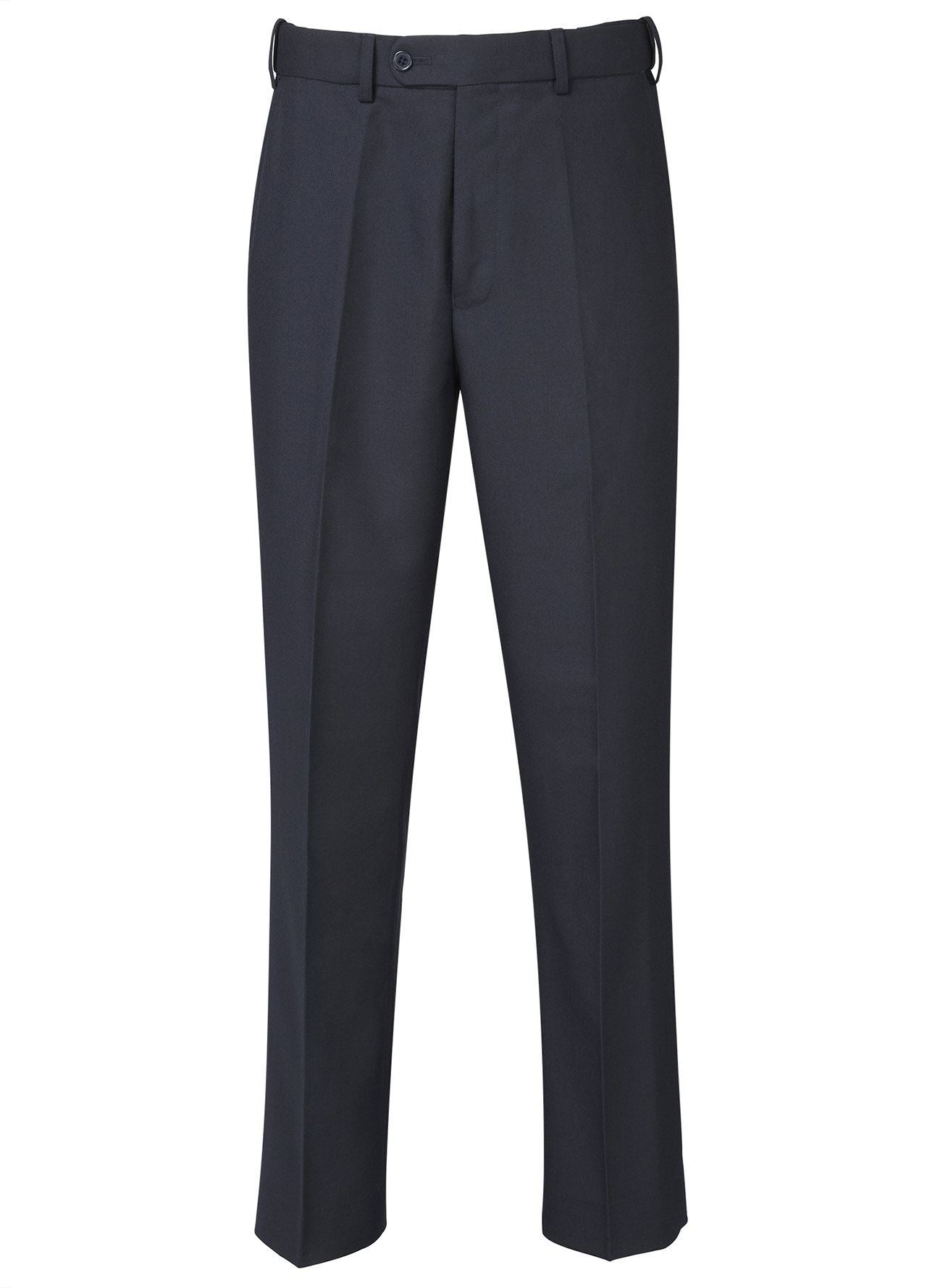 SKOPES Mens Extra Tall Wool Blend Formal Trousers in Navy (Wexford)