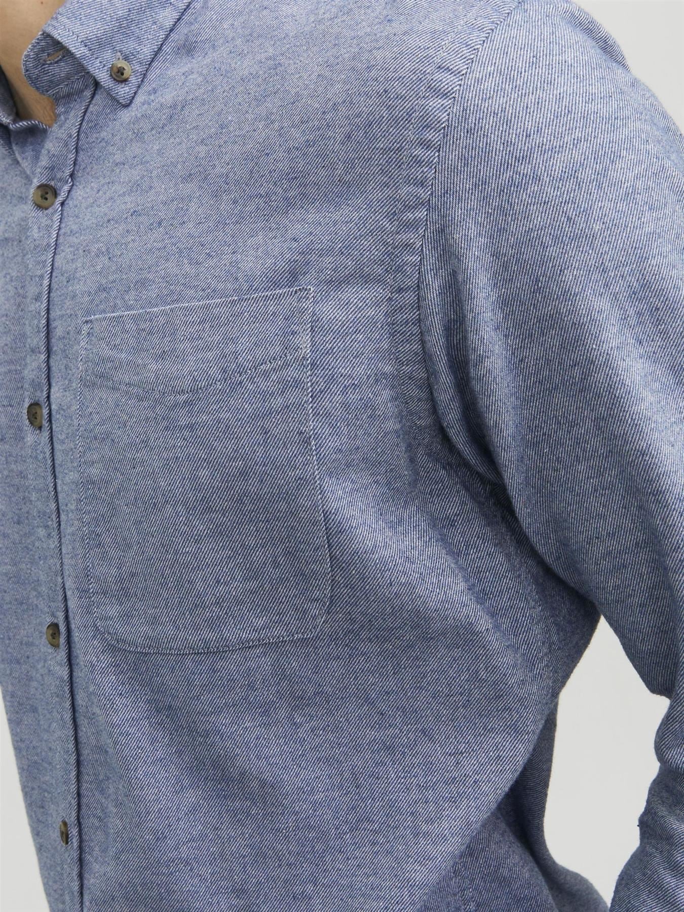 Jack & Jones Long Sleeves Shirt For Men (JJECLASSIC MELANGE) in 4 Colours, L-XL