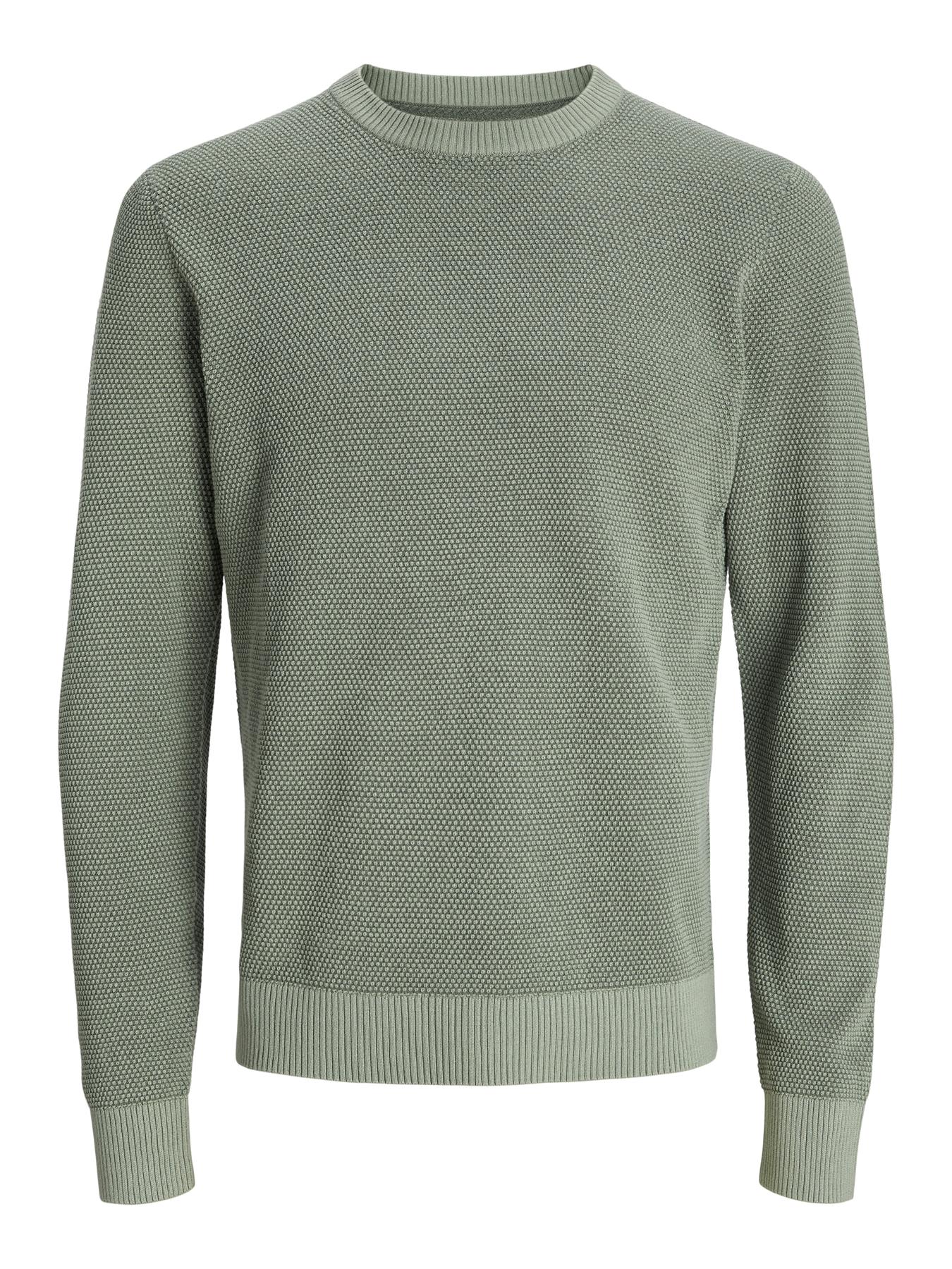Jack & Jones Knit Crew Neck With Long Sleeves For Men (JJEGLOBE) in 6 Colours, L-XL