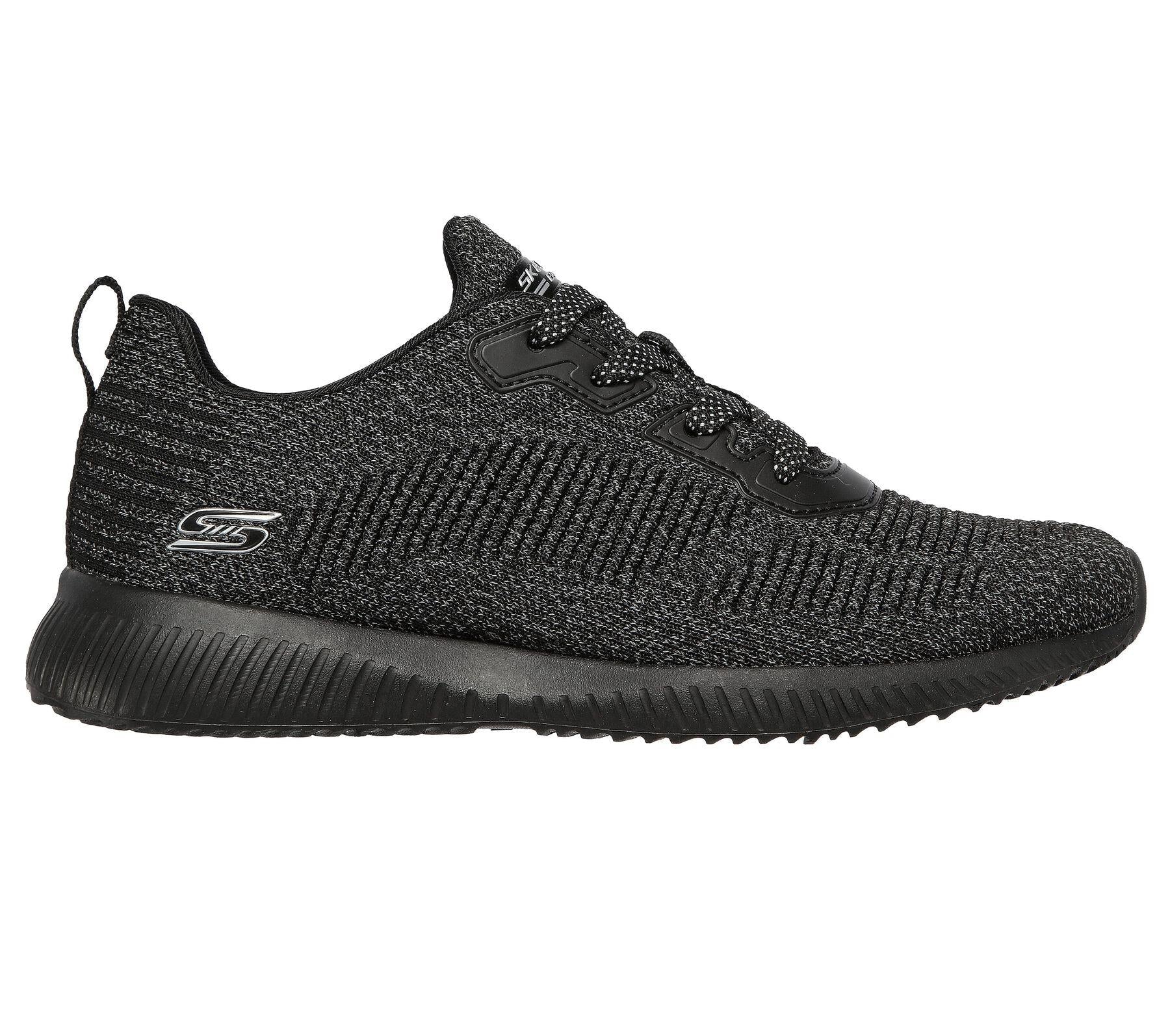 Skechers (GAR117074) Ladies Sports Bobs Squad Ghost Star Shoes in UK 3 to 8